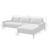 Zelená sametová rohová pohovka MESONICA Musso Tufted, levá, 248 cm