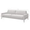 Tmavě šedá trojmístná sametová pohovka MESONICA Musso Tufted 211 cm