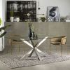 Skleněný jídelní stůl Kave Home Argo 180 x 100 cm s nerezovou podnoží -fv-interier-25