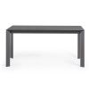 Tmavě šedý skleněný rozkládací jídelní stůl Kave Home Axis 160/220x90 cm