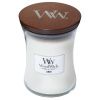 Střední vonná svíčka Woodwick, Linen