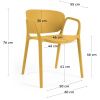 Žlutá plastová zahradní židle Kave Home Ania