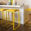 Světle zelená hliníková zahradní barová židle Fermob Bellevie 75 cm -fv-interier-25