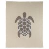 Béžová bavlněná dětská deka Quax Turtle 100 x 80 cm