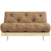 Světle hnědá dvoumístná rozkládací pohovka Karup Design Roots 140 cm