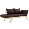 Tmavě hnědá dvoumístná rozkládací pohovka Karup Design Bebop 174 cm