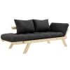 Tmavě šedá dvoumístná rozkládací pohovka Karup Design Bebop 174 cm