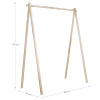 Hnědý dřevěný věšák Karup Design Hongi 177 x 150 cm