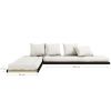 Hnědá trojmístná rozkládací pohovka Karup Design Chico 200 cm