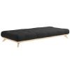 Extra měkká černá futonová matrace Karup Design Double Latex 90 x 200 cm, tl. 18 cm
