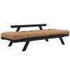Světle hnědá dvoumístná rozkládací pohovka Karup Design Bebop 174 cm s černou konstrukcí