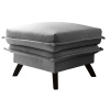 Šedá čalouněná podnožka Miuform Charming Charlie 60 x 60 cm