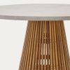 Teakový zahradní stůl s šedou deskou Kave Home Alcaufar 90 cm -fv-interier-25