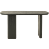 Černý teakový toaletní stolek J-line Blacky 150 x 50 cm