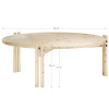 Dřevěný konferenční stolek Karup Design Sticks 80 cm