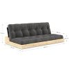 Tmavě hnědá dvoumístná rozkládací pohovka Karup Design Base 196 cm