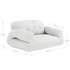 Béžová rozkládací zahradní pohovka Karup Design Hippo 140 cm