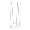 Bílý kovový stojací věšák Yamazaki Tower 140 cm -fv-interier-25