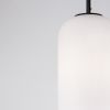Opálově bílé skleněné závěsné světlo Nova Luce Lato 22 cm s černým zavěšením -fv-interier-25