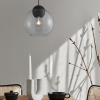 Šedé skleněné závěsné světlo Nova Luce Midori 24 cm -fv-interier-25