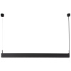 Černé kovové závěsné LED světlo Nova Luce Linear 120,7 cm
