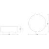 Zelený čalouněný puf Folk 70 cm