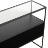 Černý kovový konzolový stolek J-line Geom 140 x 30 cm -fv-interier-25