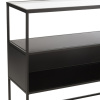 Černý kovový konzolový stolek J-line Geom 140 x 30 cm -fv-interier-25
