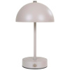 Pískově hnědá kovová nabíjecí stolní LED lampa Halle