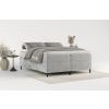 Světle šedá čalouněná postel boxspring ARAYA 140 x 200 cm -fv-interier-25