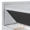 Světle šedá čalouněná dvoulůžková postel INCOVO 160 x 200 cm s úložným prostorem -fv-interier-25