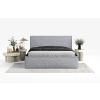 Šedá čalouněná dvoulůžková postel LOUNGE L 160 x 200 cm s úložným prostorem -fv-interier-25