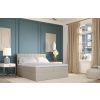 Světle béžová čalouněná postel boxspring SKYFALL 200 x 200 cm -fv-interier-25