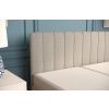 Světle béžová čalouněná postel boxspring SKYFALL 200 x 200 cm -fv-interier-25