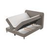 Hnědá čalouněná postel boxspring MELBA 200 x 200 cm -fv-interier-25