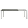 Šedý porcelánový rozkládací jídelní stůl Kave Home Axis 140/200 x 90 cm
