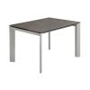 Šedý keramický rozkládací jídelní stůl Kave Home Axis II. 140/200 x 90 cm