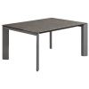 Šedý keramický rozkládací jídelní stůl Kave Home Axis VI. 160/220 x 90 cm