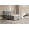 Šedobéžová sametová postel boxspring SINAI 200 x 200 cm -fv-interier-25
