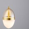 Bílo-zlaté skleněné závěsné LED světlo Nova Luce Egna 12 cm -fv-interier-25