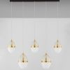 Bílo-zlaté skleněné závěsné LED světlo Nova Luce Egna 86 cm -fv-interier-25