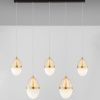 Bílo-zlaté skleněné závěsné LED světlo Nova Luce Egna 86 cm -fv-interier-25
