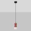 Červené závěsné světlo Nova Luce Nula II. 8 cm -fv-interier-25