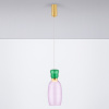 Fialovo-zelené skleněné závěsné LED světlo Nova Luce Pluma 15 cm -fv-interier-25