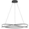 Černé kovové závěsné LED světlo Nova Luce Ofelia 95 cm