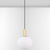 Bílo-zlaté skleněné závěsné světlo Nova Luce Allen 32 cm -fv-interier-25
