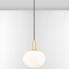 Bílo-zlaté skleněné závěsné světlo Nova Luce Allen 32 cm -fv-interier-25