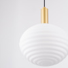 Bílo-zlaté skleněné závěsné světlo Nova Luce Allen 32 cm -fv-interier-25