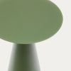 Matně zelený skleněný kulatý odkládací stolek Kave Home Wilshire 35 cm -fv-interier-25