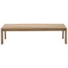 Dřevěný zahradní konferenční stolek Kave Home Ambra 140 x 82,5 cm